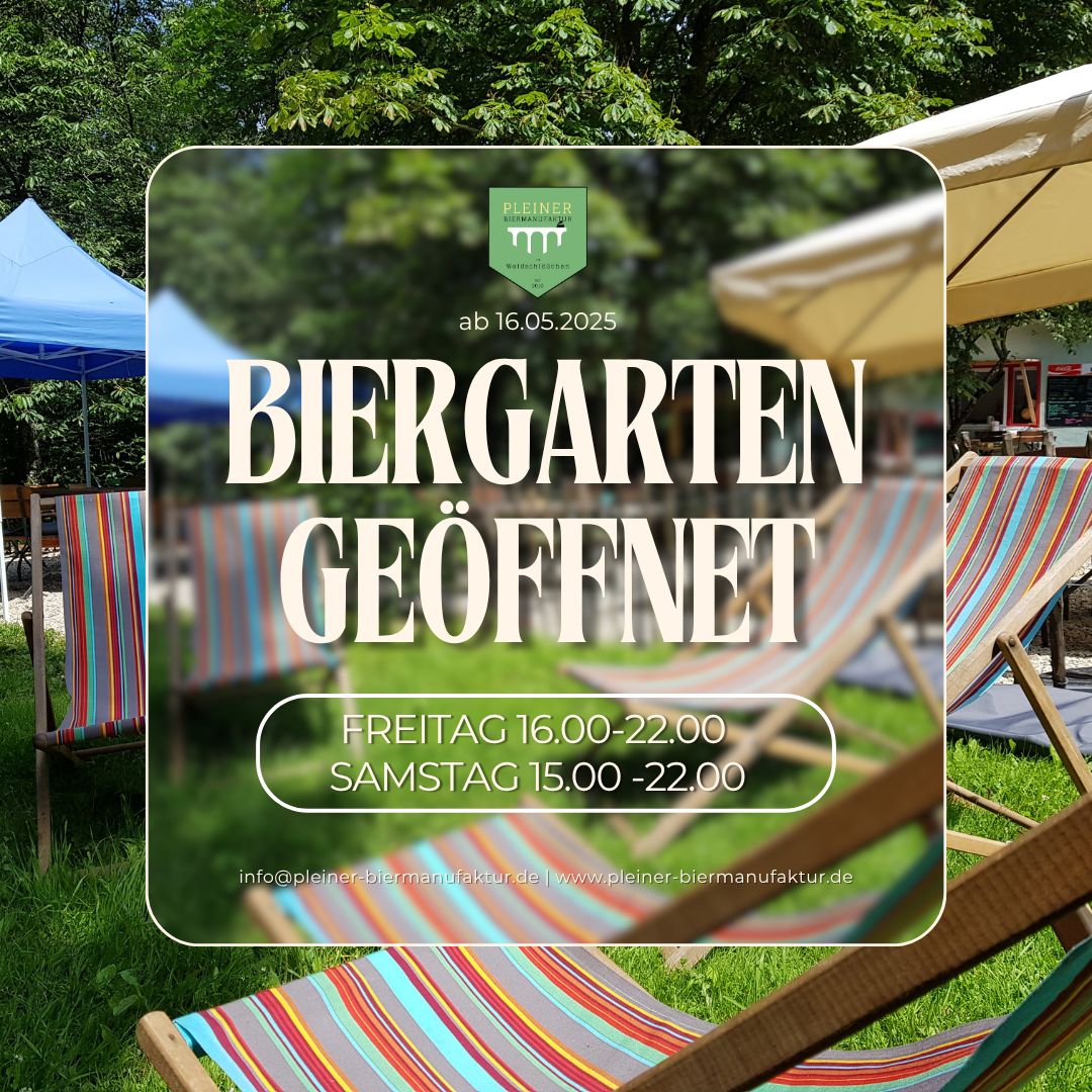 Waldschlösschen Eröffnung Biergarten