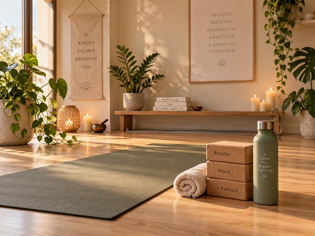 Yoga-Übung auf der Matte